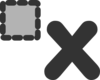 Square With X Sub Clip Art